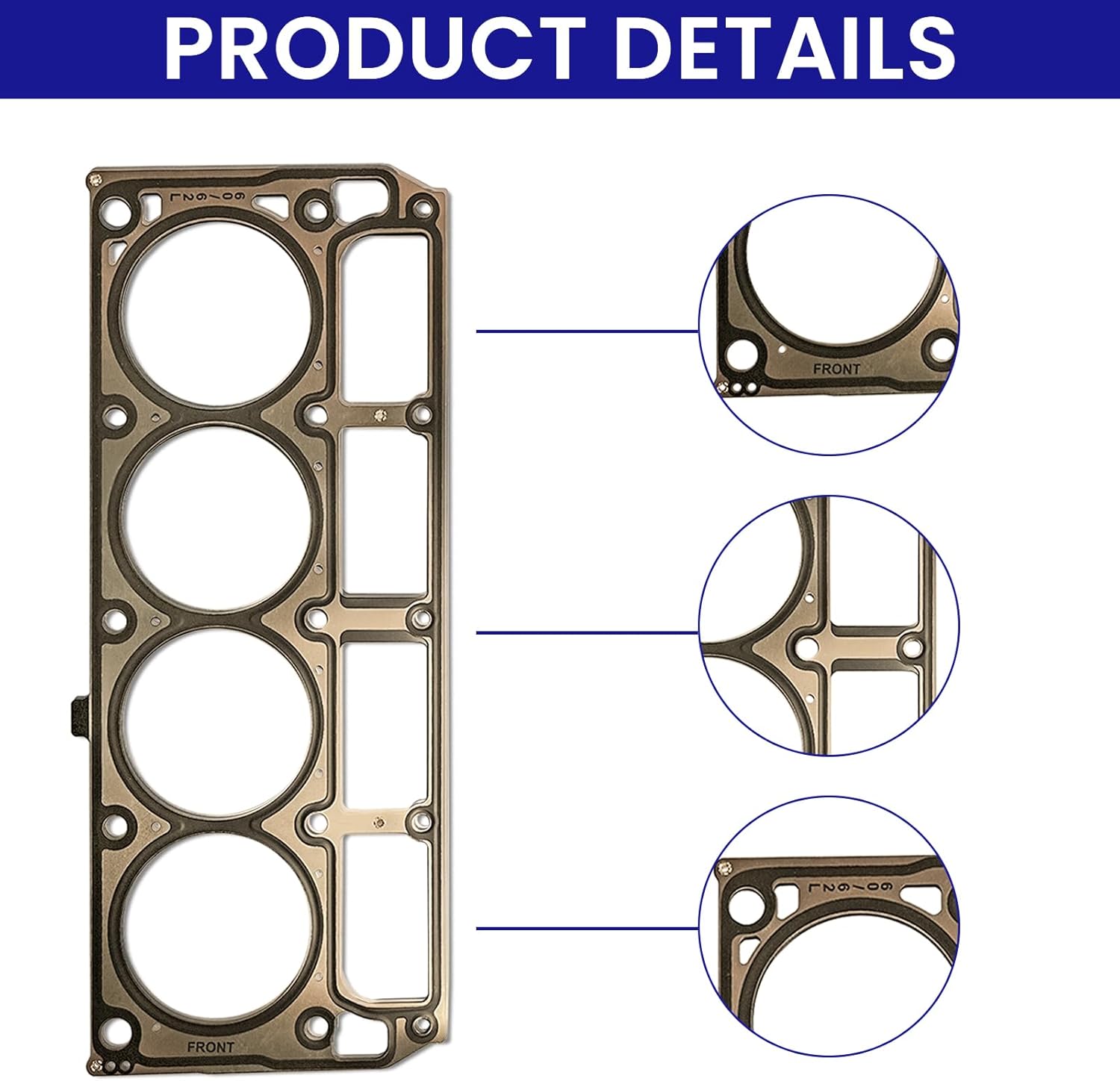 Head Gasket Sets Fit for Cadillac Escalade Chevy Silverado Avalanche SS SSR Suburban GMC Savana Sierra Yukon Hum H2 Pontiac Saab 9-7X Workhorse FT1461 FT1801 OEM 12569365