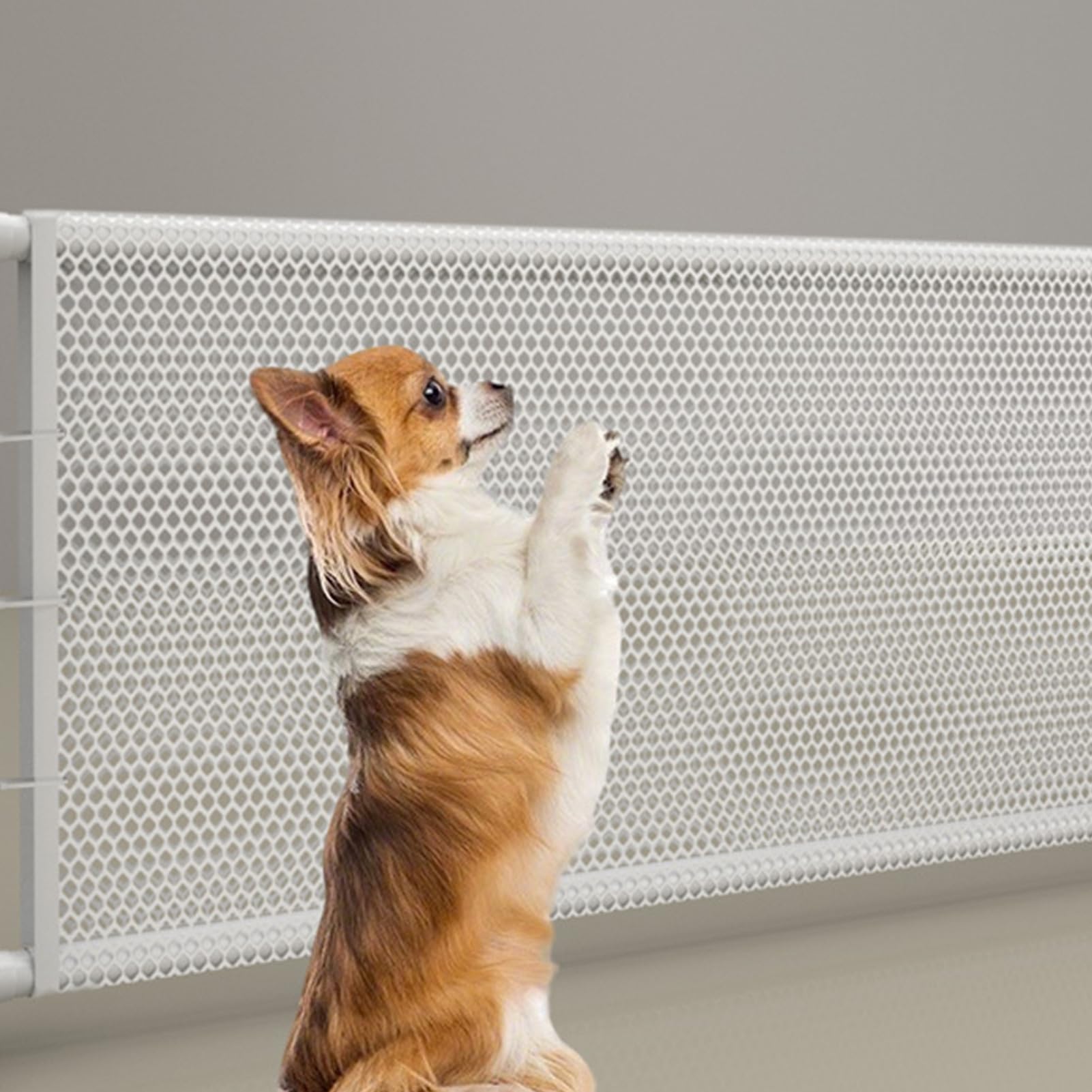 Retráctil Para Interior Barrera Ajustable De Seguridad Infantil Con Malla | Protección Anti-Gateo Para Bebé Y Mascota Para Terraza Porche Pasillos Dormitorio