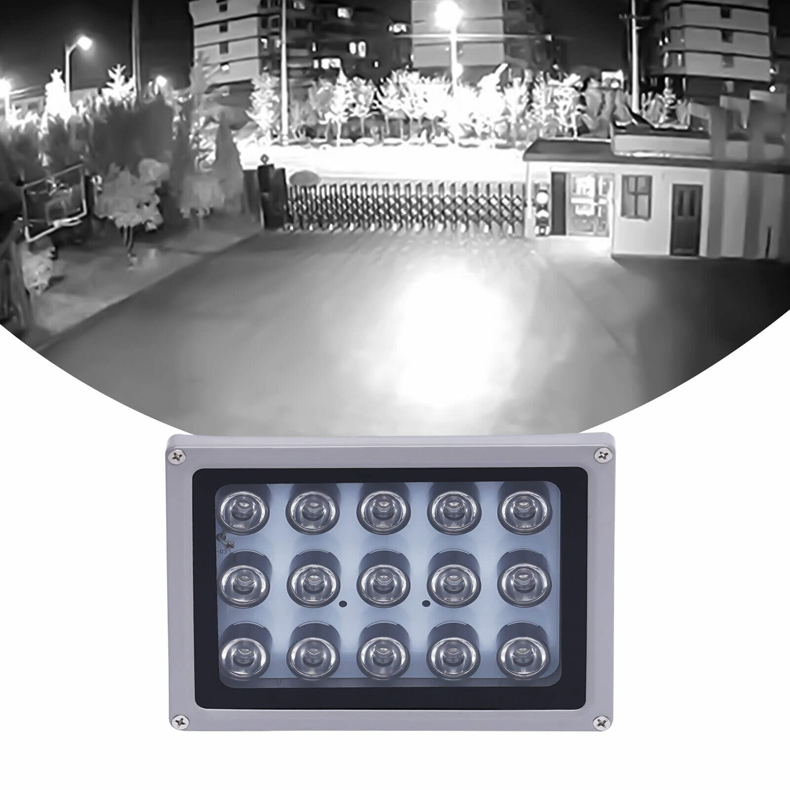 IR-Illuminator Licht 15 LED 850nm CCTV Nachtsicht Infrarot Strahler Licht Illuminator 850nm Array Infrarot Lampen Mit Sensor Nachtsicht Outdoor Wasserdicht Für CCTV Überwachungskamera