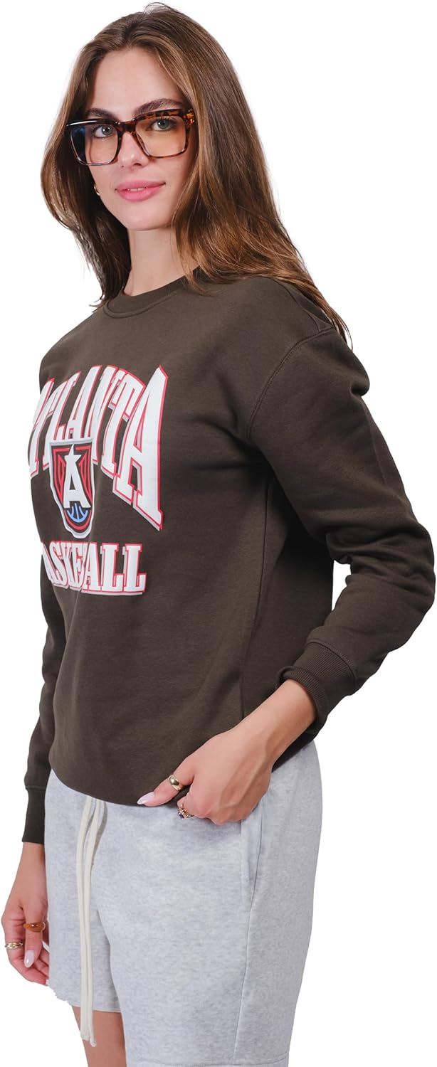 Ultra Game Women's WNBA Official Super Soft Oversized Crew Sweatshirt - Image 2