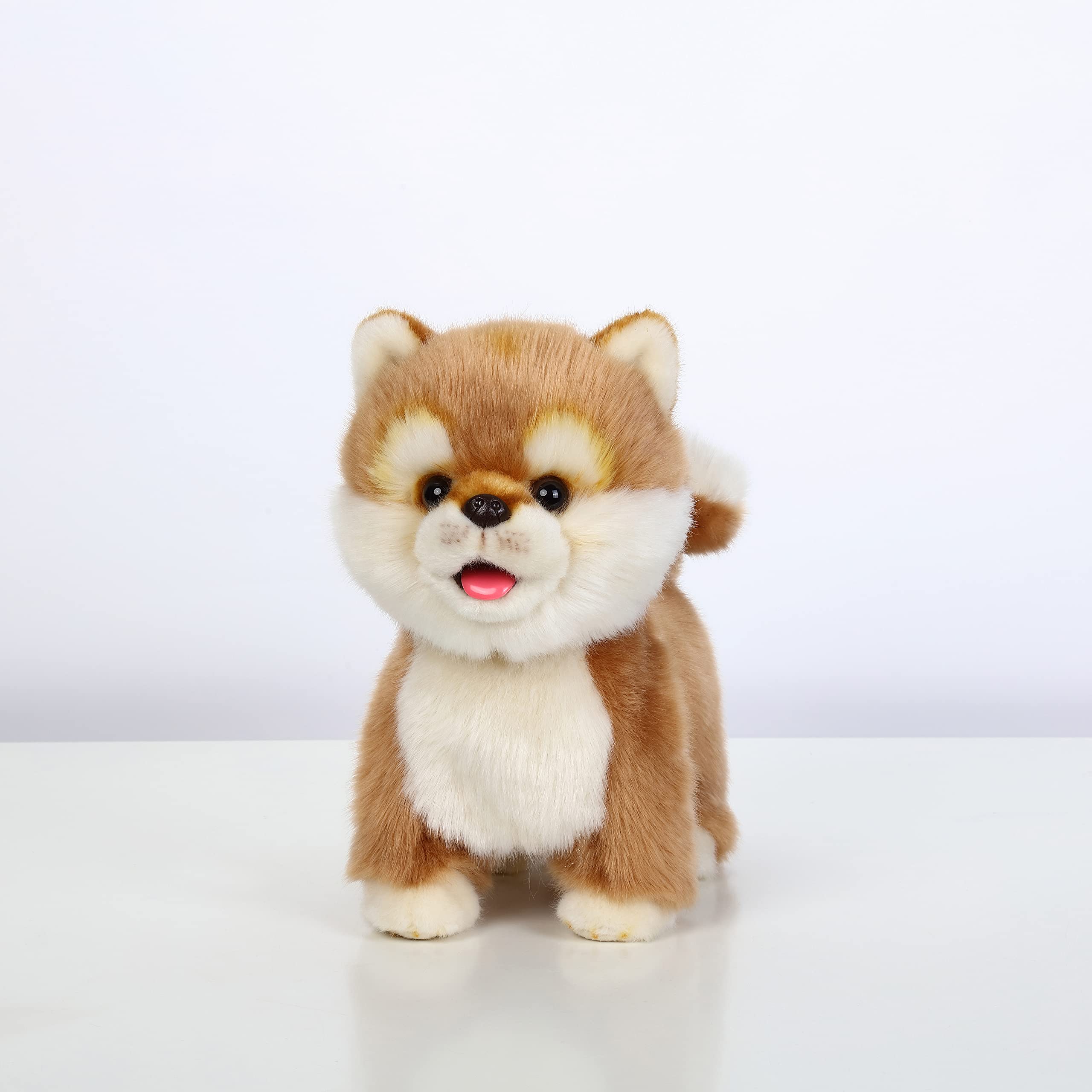 CU-MATEInteractive Akita Dog Plush Realistic Electronic Toy Simulation Dog with Running/Barking/Tail Wagging/Talking Like A Real Robot Gift