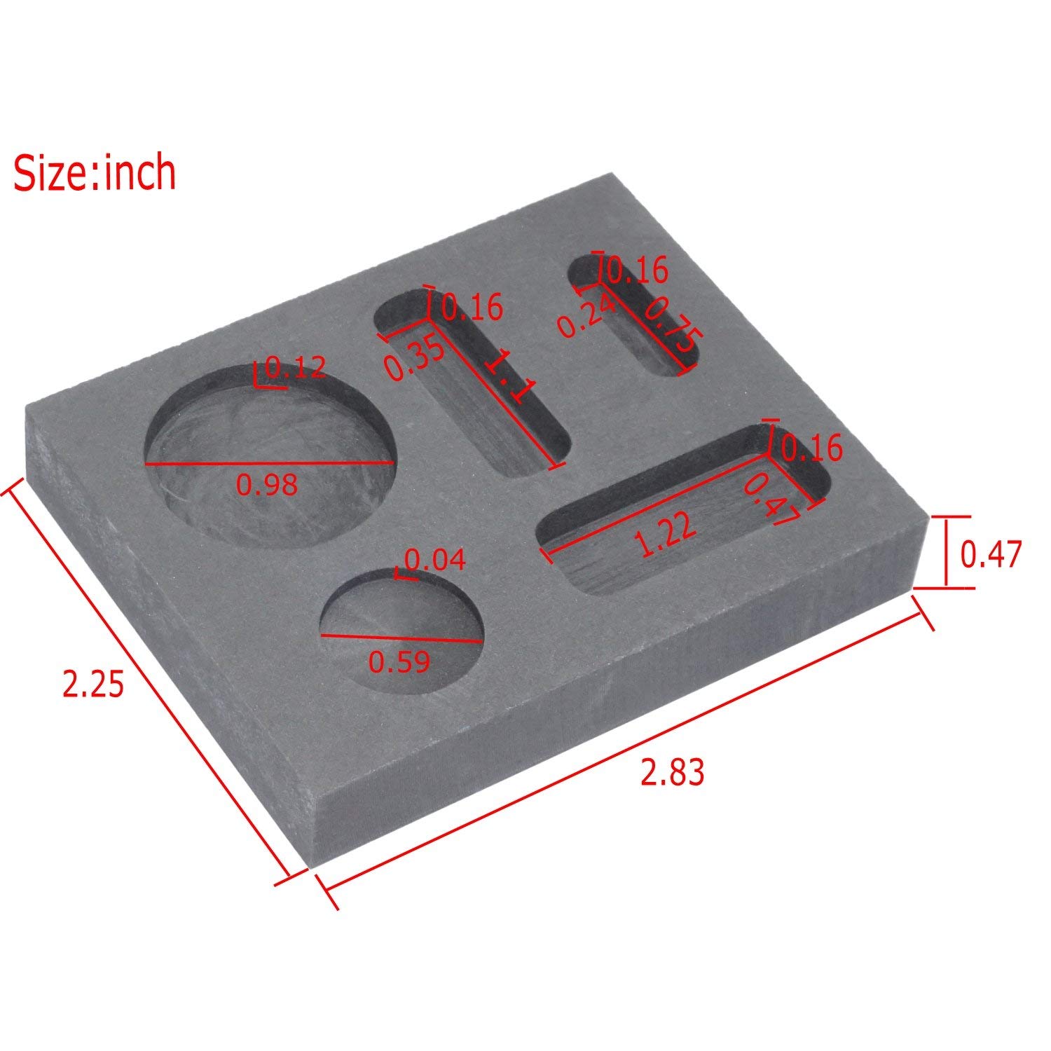Kit Da 1 Grammo Kat Oro Grafite Lingotto Per Fusione Fusione - Foto 2