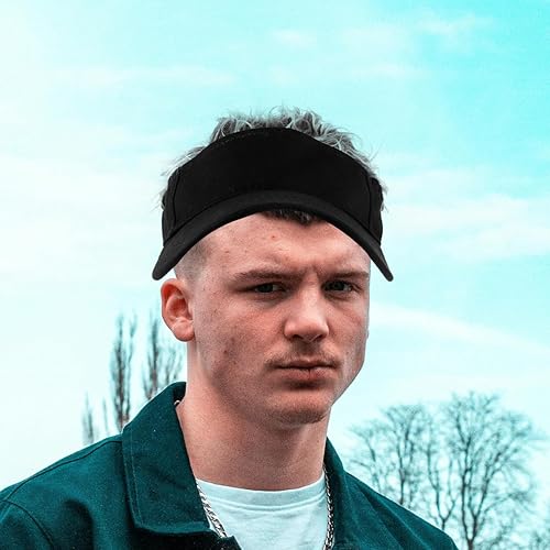 Miniatura 5 de Visera con pelo, sombrero con pelo con pinchos al aire libre gorra de béisbol adultovisera de pesca negra escalada gris bloque tamaño niños capucha