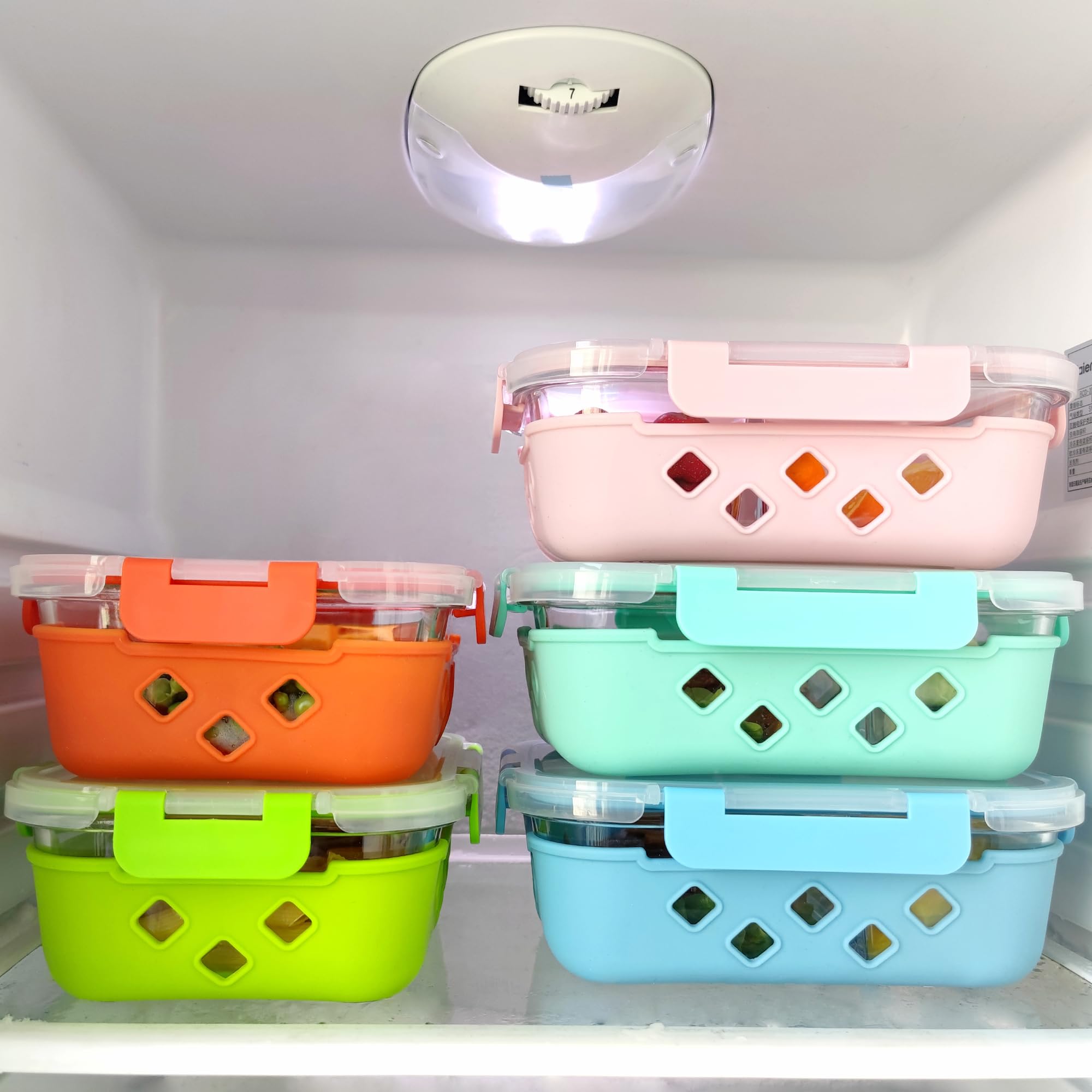 5 paquetes de recipientes de vidrio de 30 onzas para preparación de comidas, recipientes de vidrio para almacenamiento de alimentos con tapas, cajas bento de vidrio herméticas, aptos para horno,