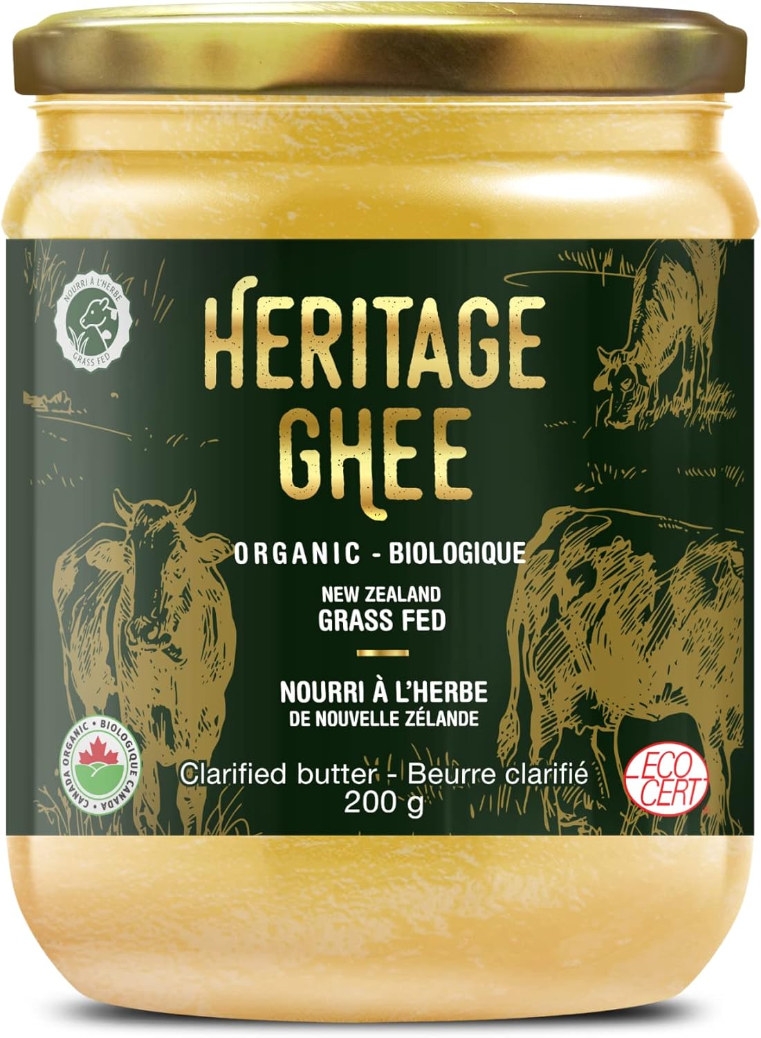 Organic New Zealand Grass fed ghee (400g) Amazon.ca Grocery