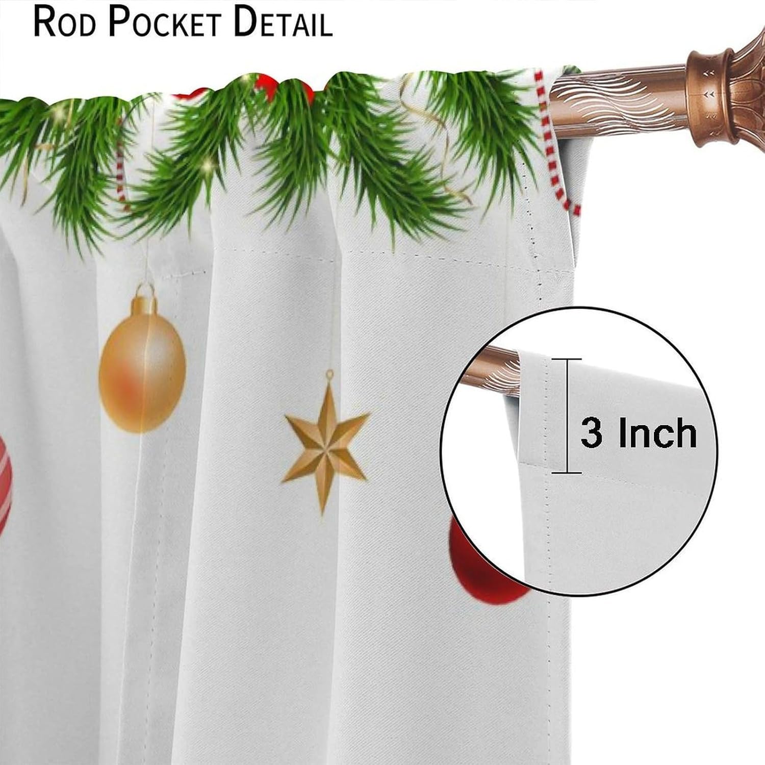 Christmas Snowman Blackout Curtains Retro Farmhouse Cartoon Red Plaid Bell Cute Winter Snowman Windows Treatments Rod Pocket for Kids Kitchen Living Room Bedroom 42x45in