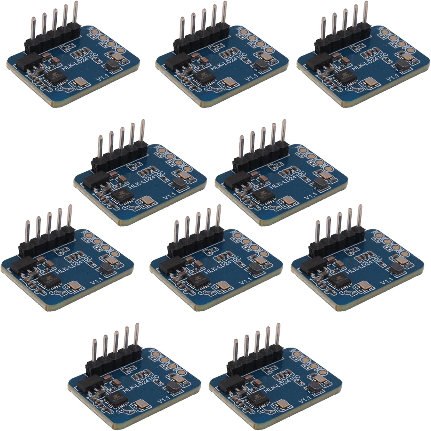 10 Pcs 24G mmWave HLK-LD2410C Human Presence Radar Sensor Motion Detection Module