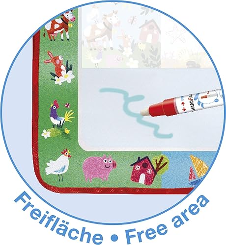 Miniatura 5 de Eberhard Faber 524130 - Aqua Fun - Alfombrilla para jugar con agua, aprox. 12.6 x 12.6 in con 2 motivos para colorear y pintar superficie libre,