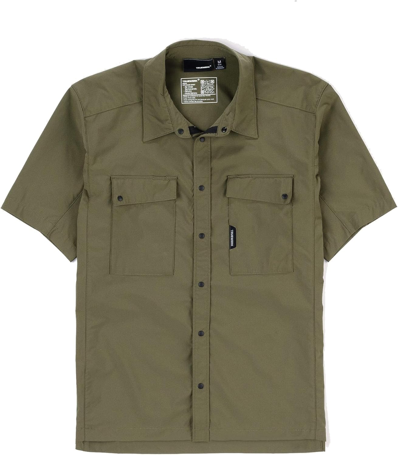 TRUEWERK Men's Cloud Work Shirt - Button Down, Lightweight, Fast-Drying, Breathable, and SPF Shirts