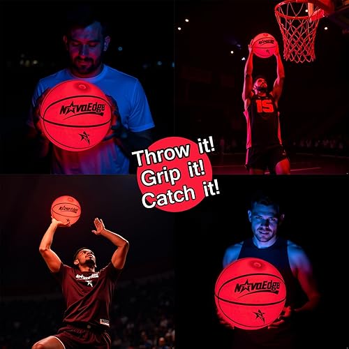 Miniatura 3 de Glow in The Dark Sports Ball  USB-C Rechargeable LED Light-Up for Night, Regular Play by Day  Choose Football, Basketball or Soccer Ball  for Kids,