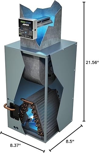 Miniatura 9 de APCO Filtro de matriz de carbono HVAC UV purificador de aire, incluye lámpara UVC dual de 2 años para bobinas (serie 120-277 VAC) # TUV-APCO-DI2-P