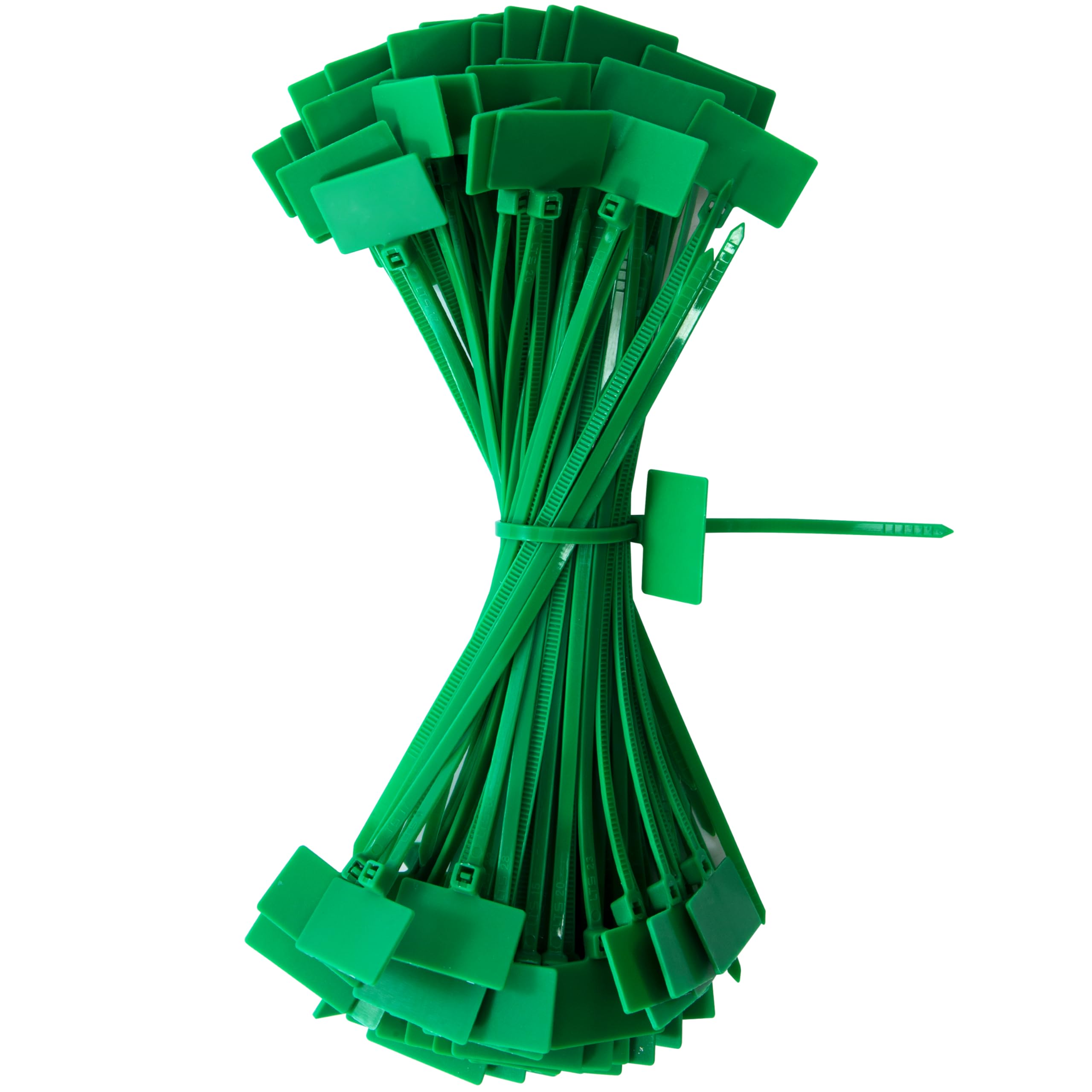 QIMEI-SHOP 100 x Green Plastic Cable Ties 150 mm x 3 mm