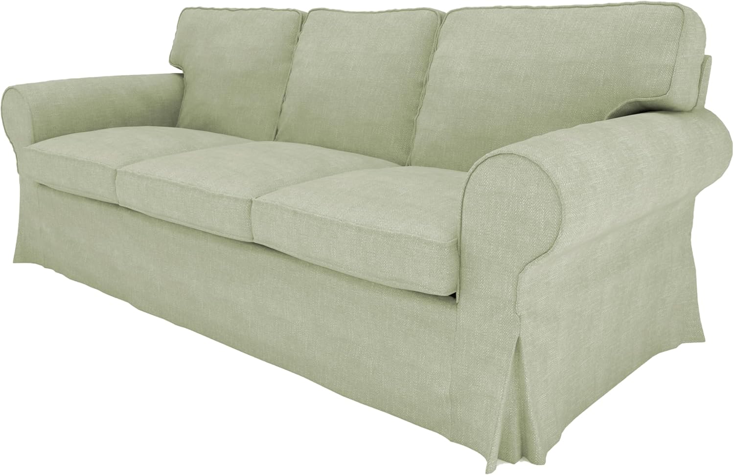 Sofa Cover ONLY! for Ektorp 3 Seat (86.8in), Couch Covers Made Compatible for Ektorp Sofa, Sofa Cover for Dogs, Pets, Kids, Sofa Slipcovers (3 Seat, KDR-2)