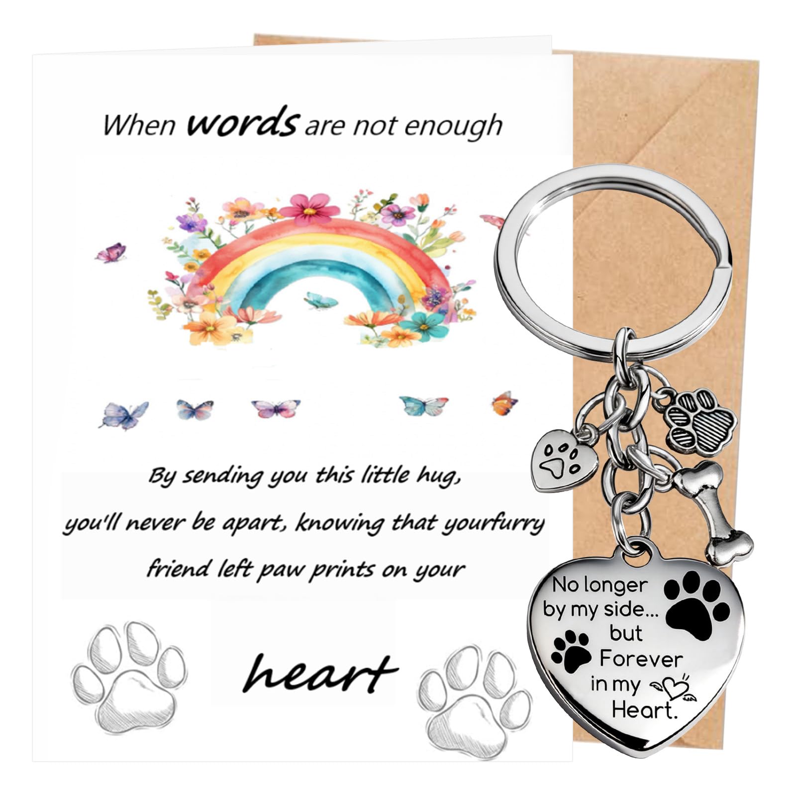 Pet Memorial Gifts Pet Bereavement Cards Loss of a Dog Gift Remembrance Gifts Sympathy Card Loss of Pet Dog Rainbow Bridge Pet Loss Gifts for Condolence Remembrance