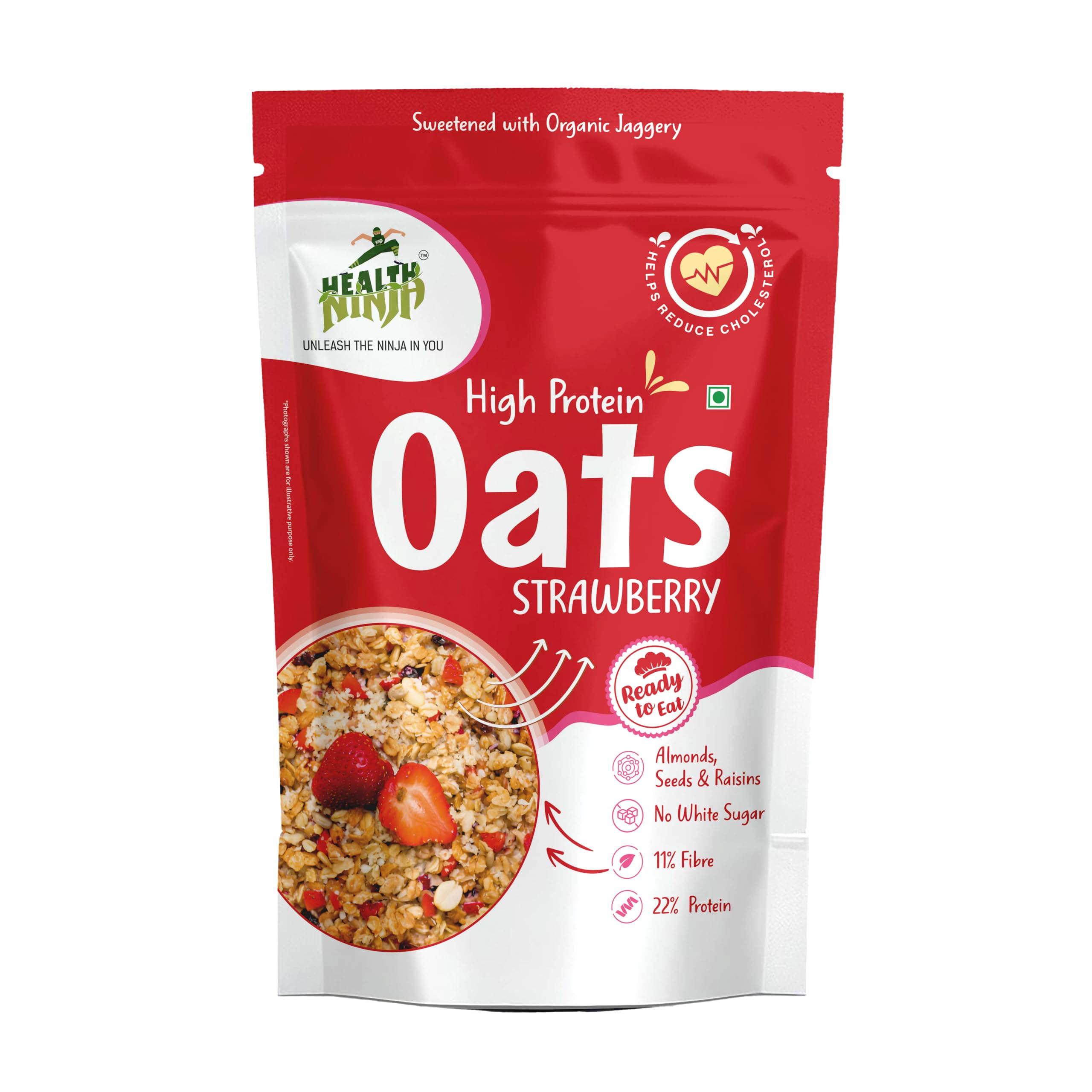Health Ninja Strawberry Oats 900g - Image 1
