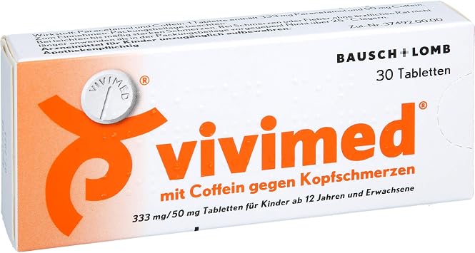 with Caffeine Against Headache Tablets Pack of 30