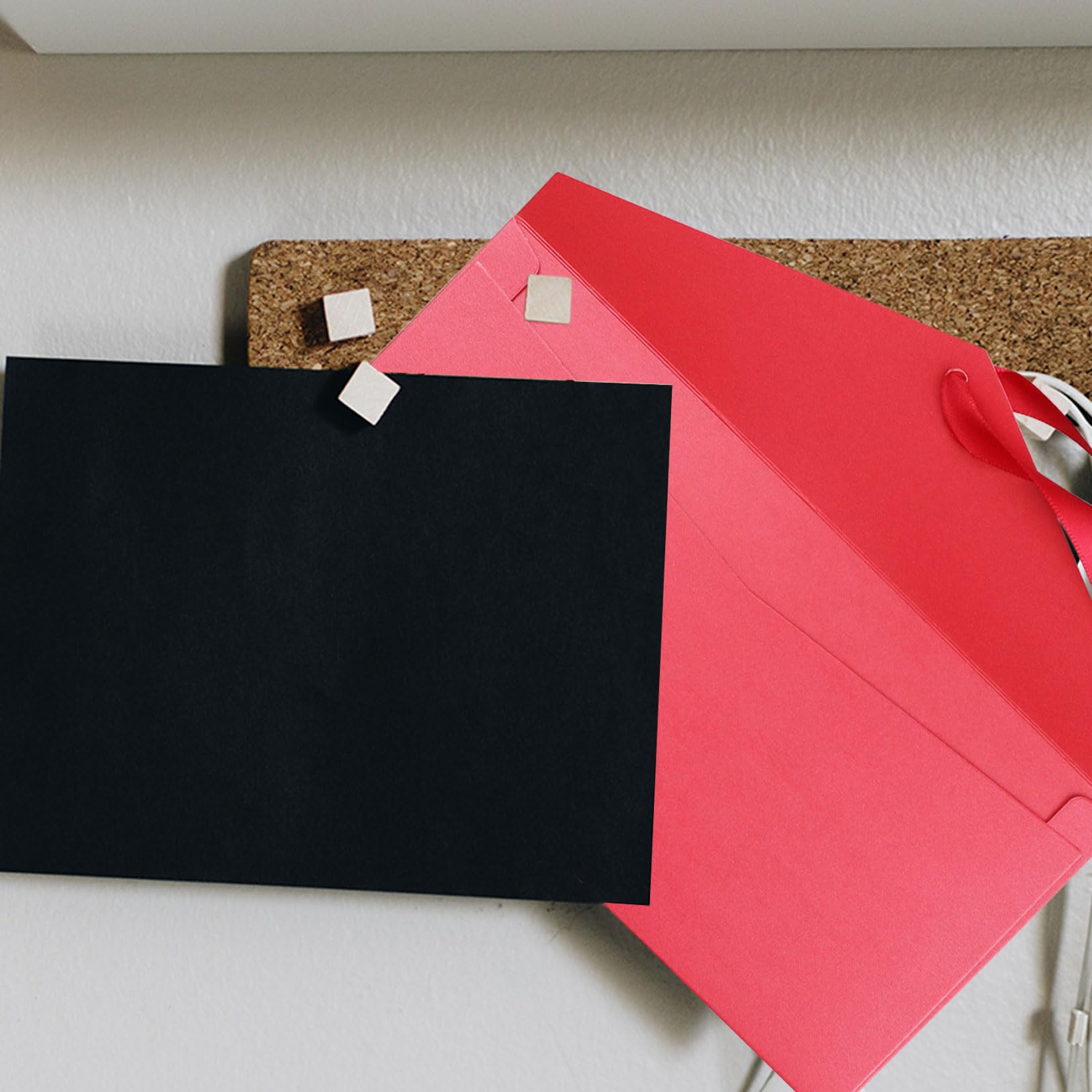 4 Pack Kraft Paper Envelopes with Ribbons, 22 * 10.9cm Luxury Mailing Envelopes, Invitation Envelope for Festival Party - Image 3