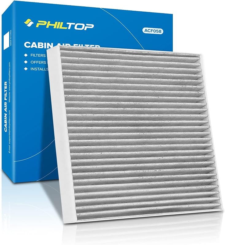 Filtro de ar-condicionado de cabine HEPA PHILTOP CF10361 com carvão ativado para Chevrolet Cobalt, HHR, Saturn Ion e Pontiac G5 – 1 unidade
