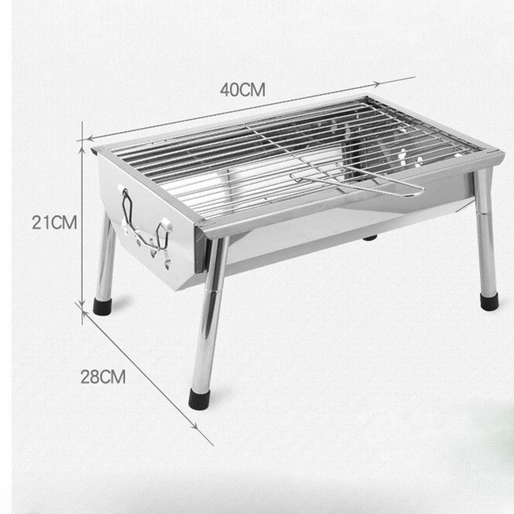 Grill węglowy grill przenośny składany grill ze stali nierdzewnej grill kempingowy grill stołowy do przenośnego gotowania na kempingu mały grill little surprise