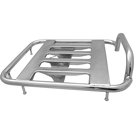 Amazon ホンダ スーパーカブ デラックス スタンダード ストリート リトルカブ用 純正風メッキリアキャリア キャリア 車 バイク