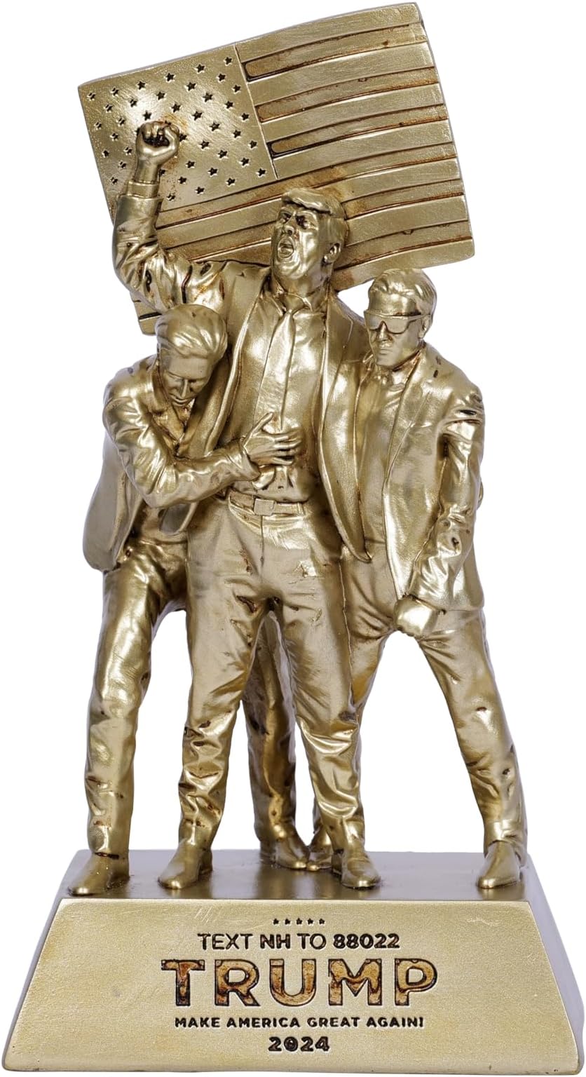 PUHOZN 9 inch Donald Trump Bobblehead 2024 Trump Merchandise Donald Trump Collectibles Statue Figurines World Leaders Collection Gift Make America Great Again MAGA