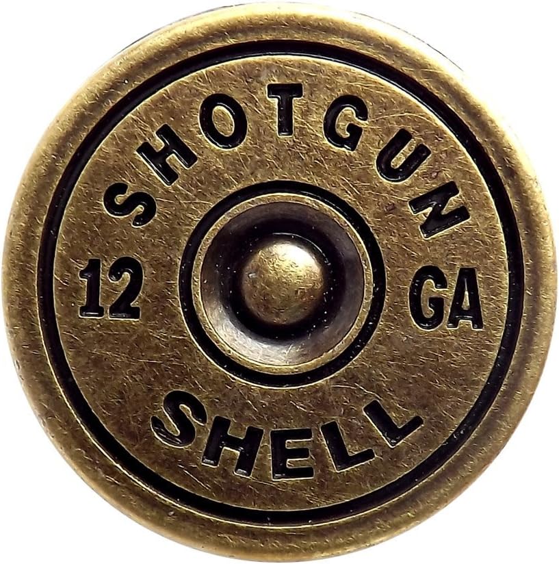 Brass Plated Shotgun Shell Cap Screwback Conchos