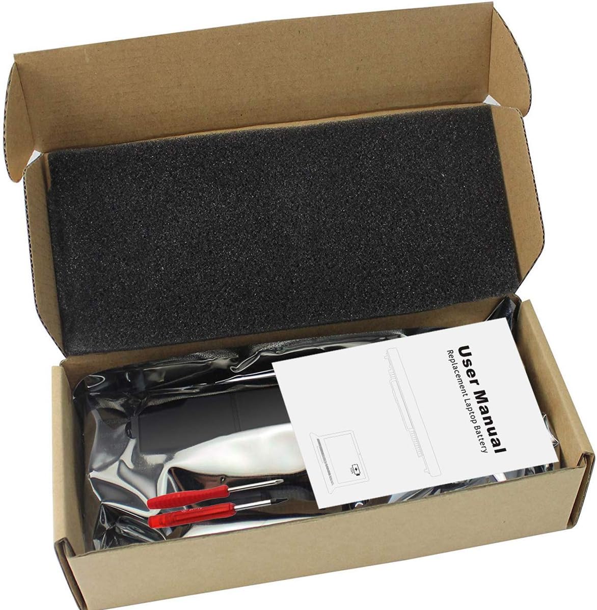 A1377 A1405 A1496 Laptop Battery Compatible with MacBook Air 13 inch A1466 (Early 2015, Early 2014, Mid 2013, Mid 2012, Mid 2011, 2017) A1369 (Mid 2011, Late 2010) MJVE2LL/A MJVG2LL/A MC504 54.4Wh