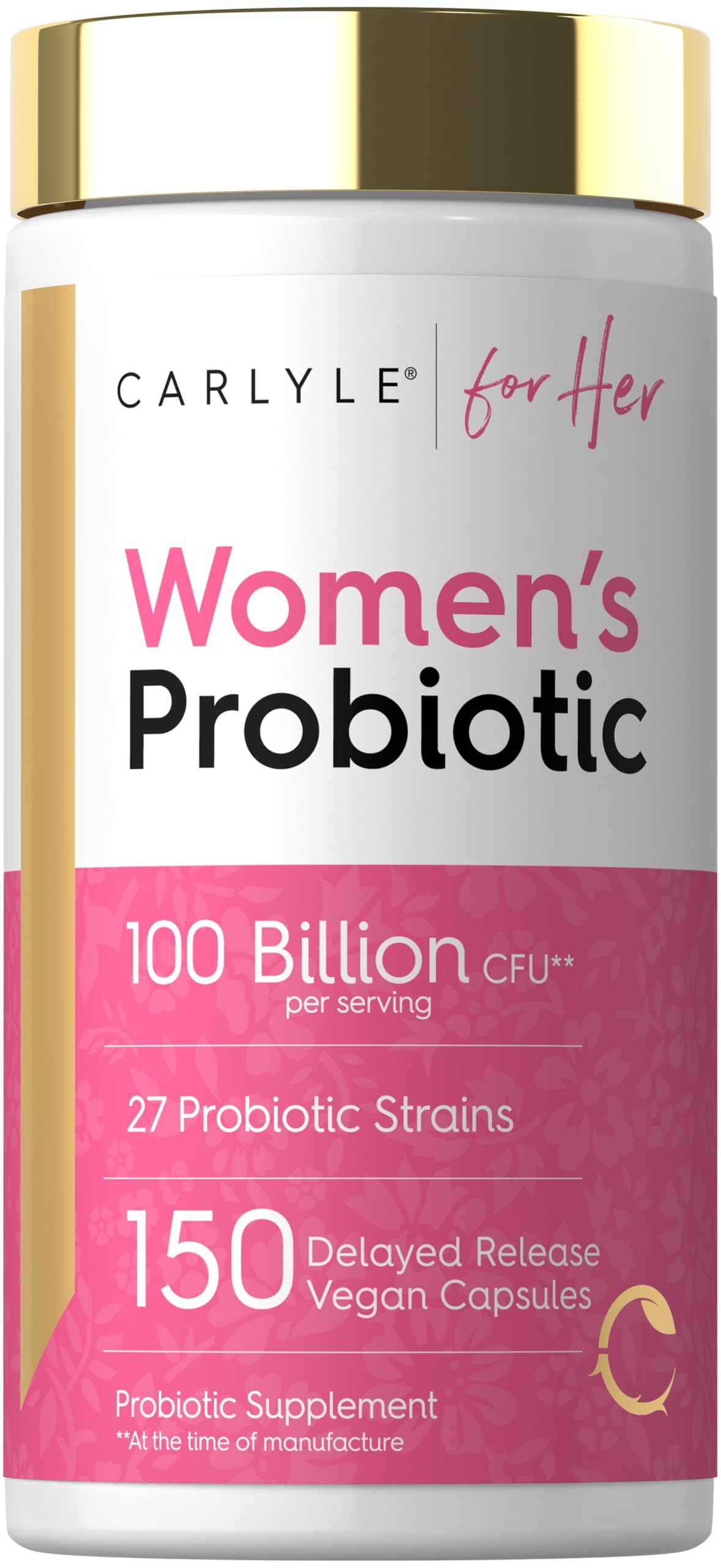 Carlyle Women's Probiotic and Prebiotic Supplement | 100 Billion CFU