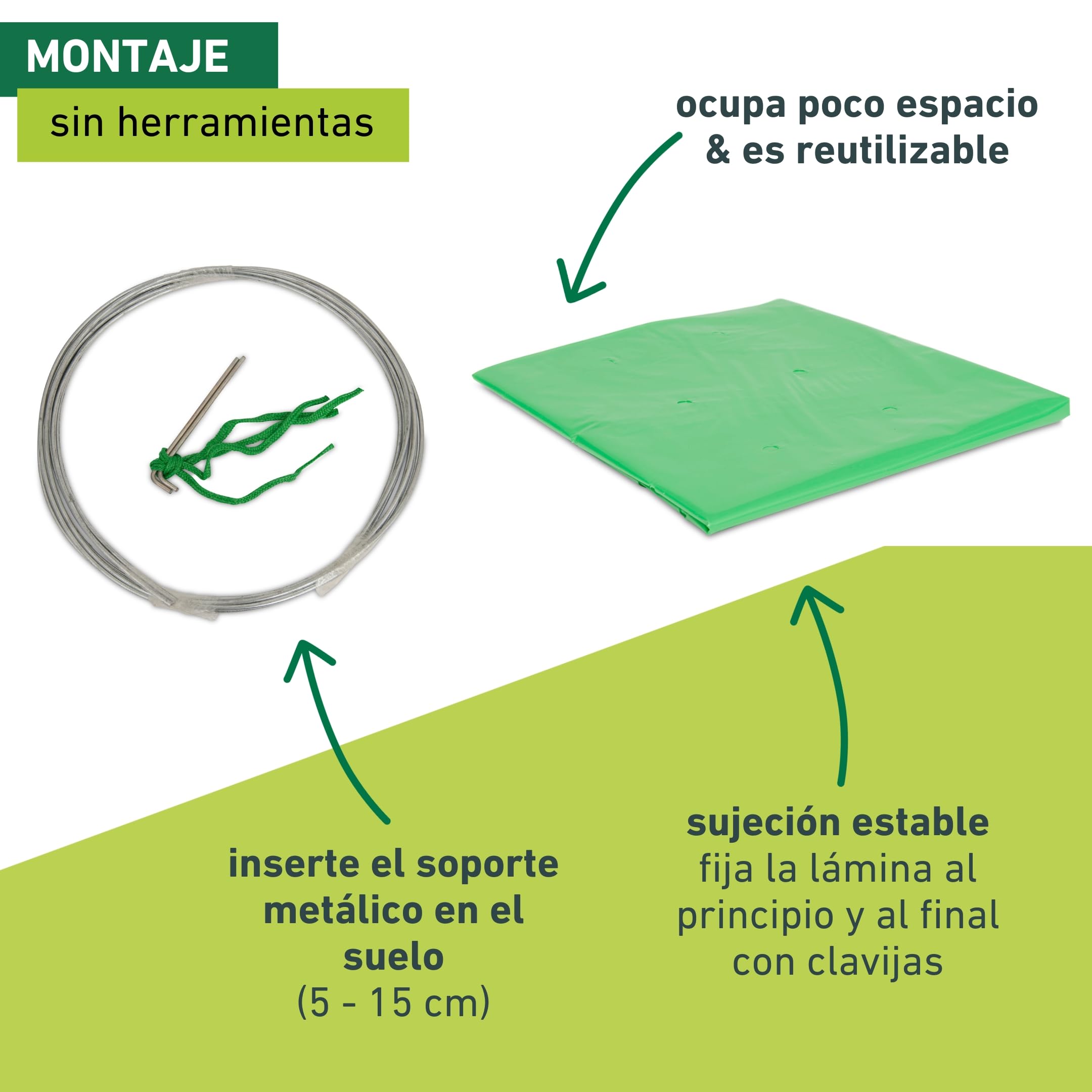 Windhager Túnel de Aluminio para Plantas, Marco frío, Juego Completo, 3,5 m x 1 m, Verde, 06378