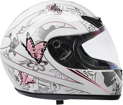 TCMT Casco de cara completa para motocicleta con protección solar