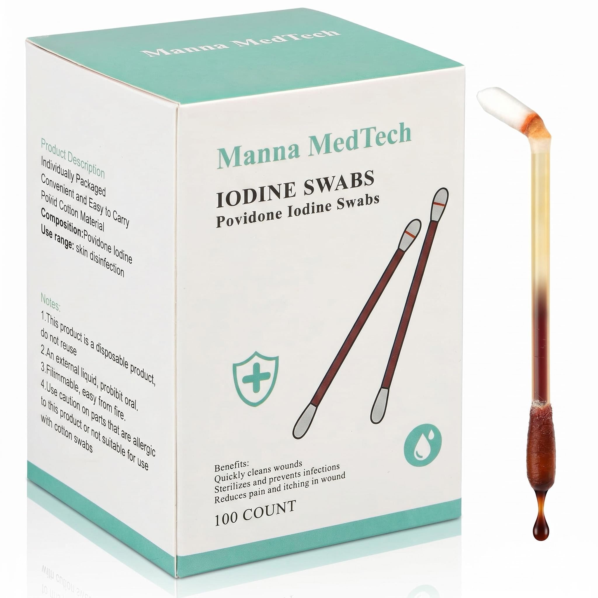 Manna MedTech Listed Item of HSA/FSA Premium Organic Cotton - cotton balls and swabs | Mubboo