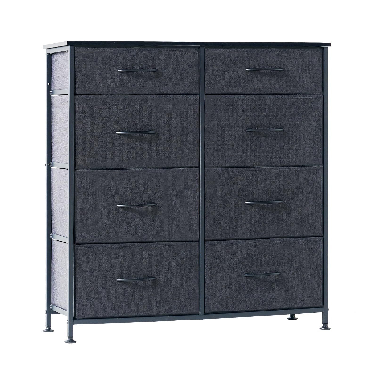 8-Drawer Fabric Chest of Drawers for Bedroom with Sturdy Metal Frame