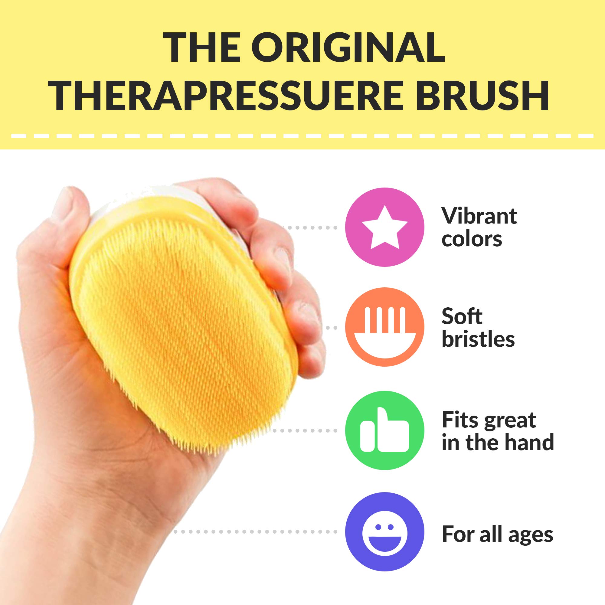 Special Supplies Wilbarger Method Therapy Sensory Brush Set, 6Pack