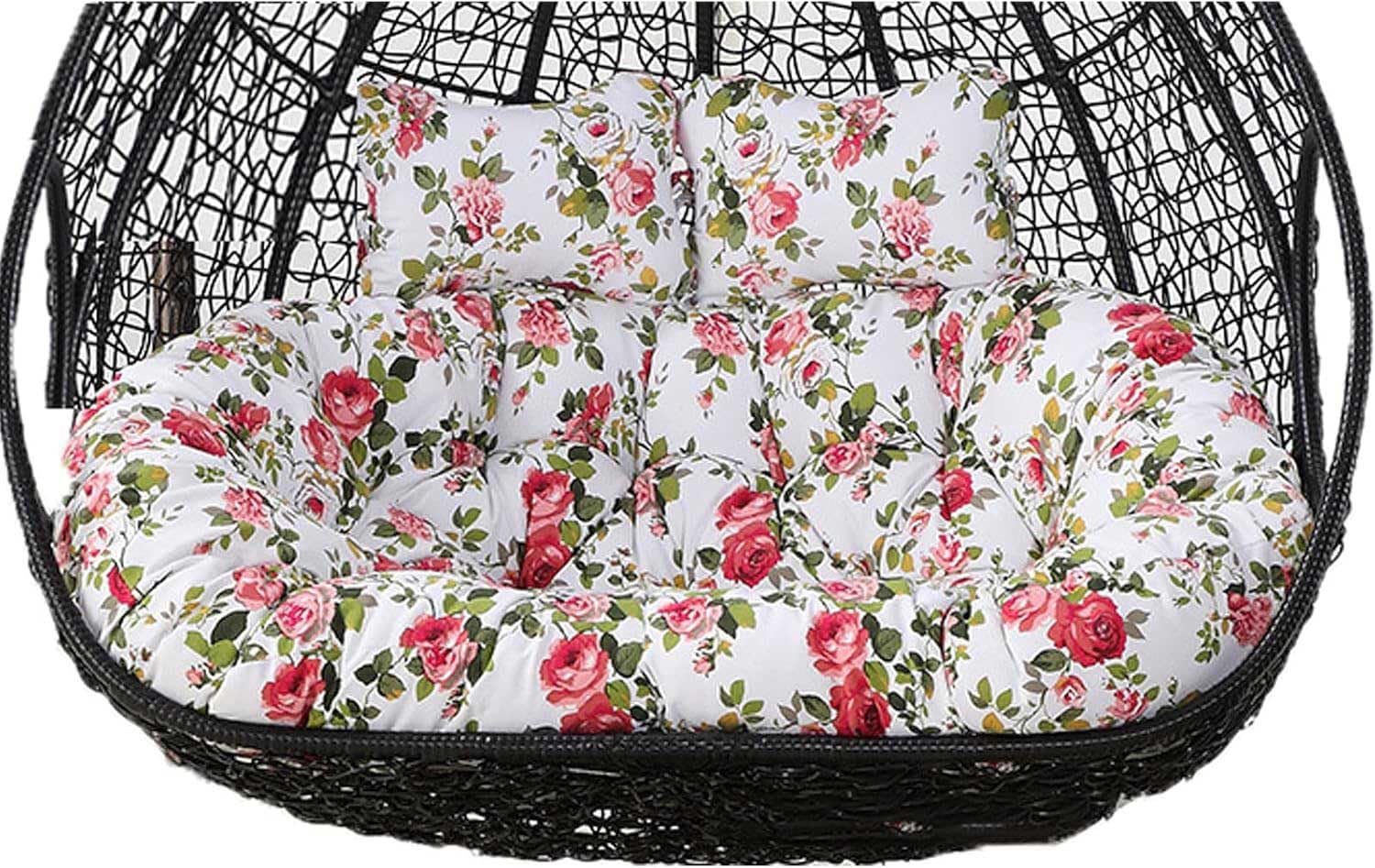 Cojín doble columpio impermeable con acolchado grueso para silla de huevo exterior