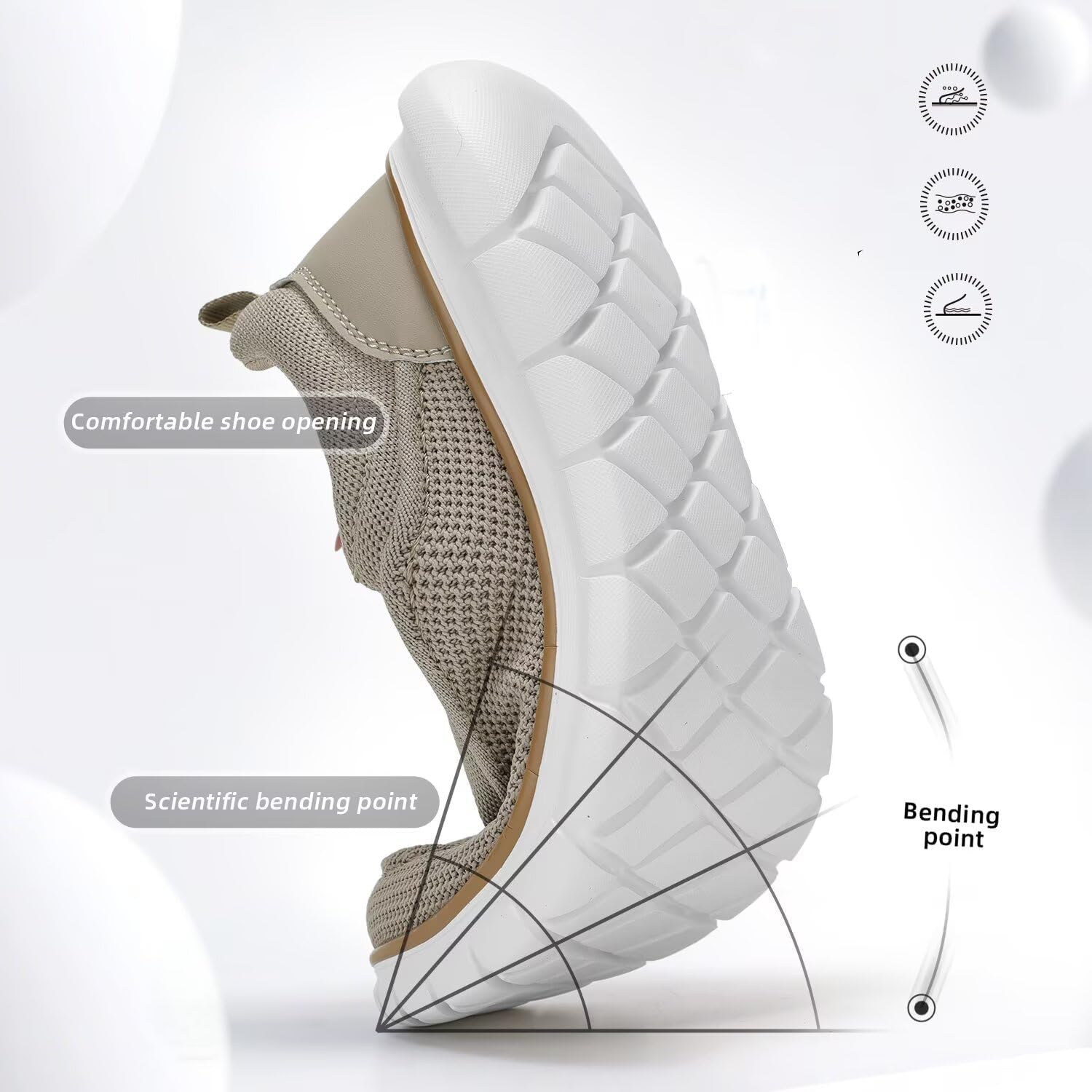 Mens Casual Slip On Loafers Boat Shoes Fashion Mesh Lightweight Oxfords Walking Slip in Sneakers Workout Soft Sole - Image 3