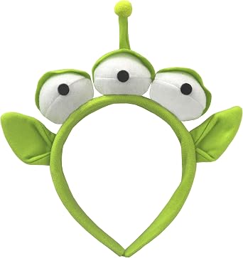 عصابة رأس Sheliky Green Ears عصابات رأس وحش قطيفة للنساء والمراهقين تلبيس الهالوين موضوع عيد الميلاد إكسسوارات أزياء الحفلات