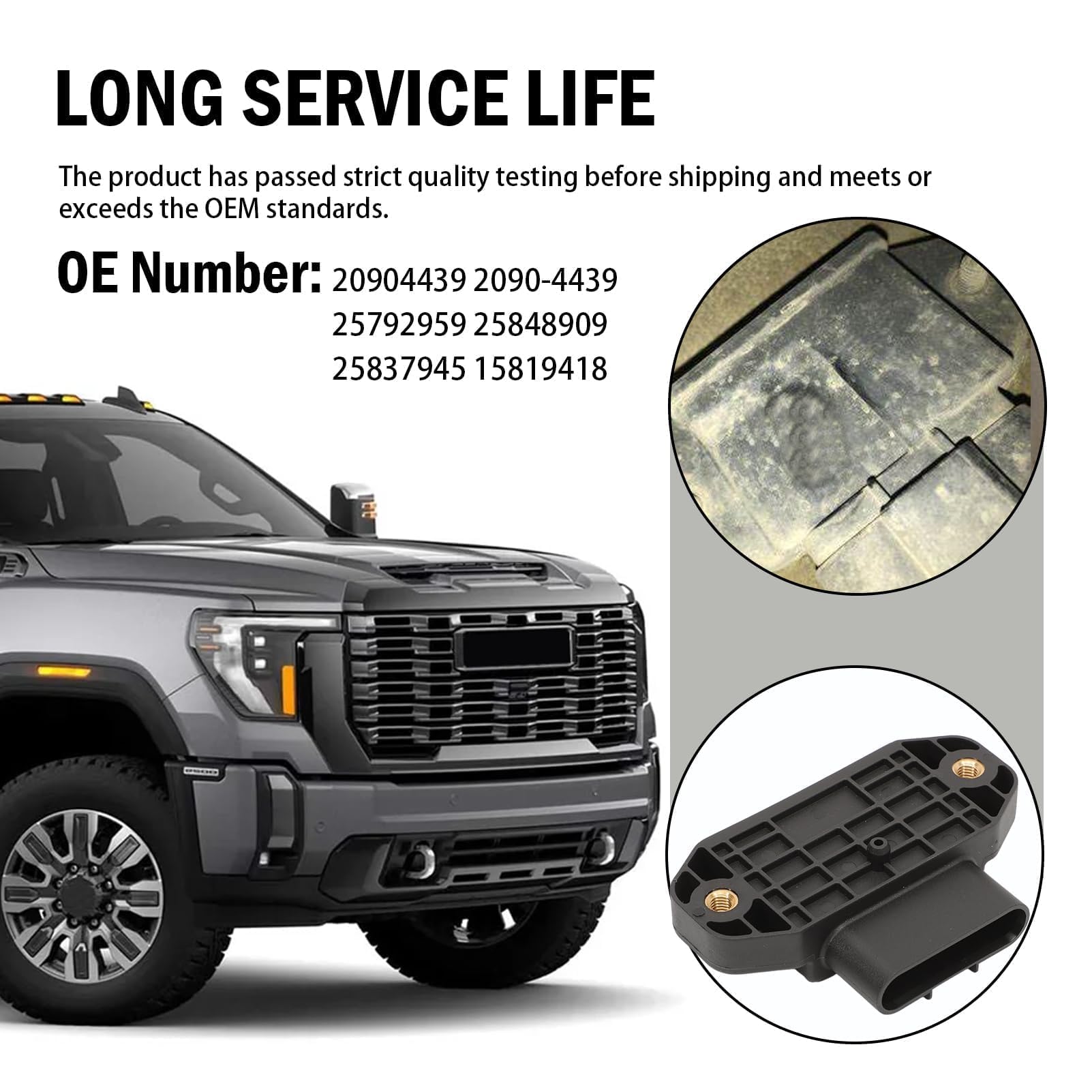 Conjunto de relé de freno de remolque 20904439 para Escalade 2007-2014 2008-2013 Avalanche Silverado 2008-2014 Suburban 2008-2013 Sierra 2008-2014 Yukon