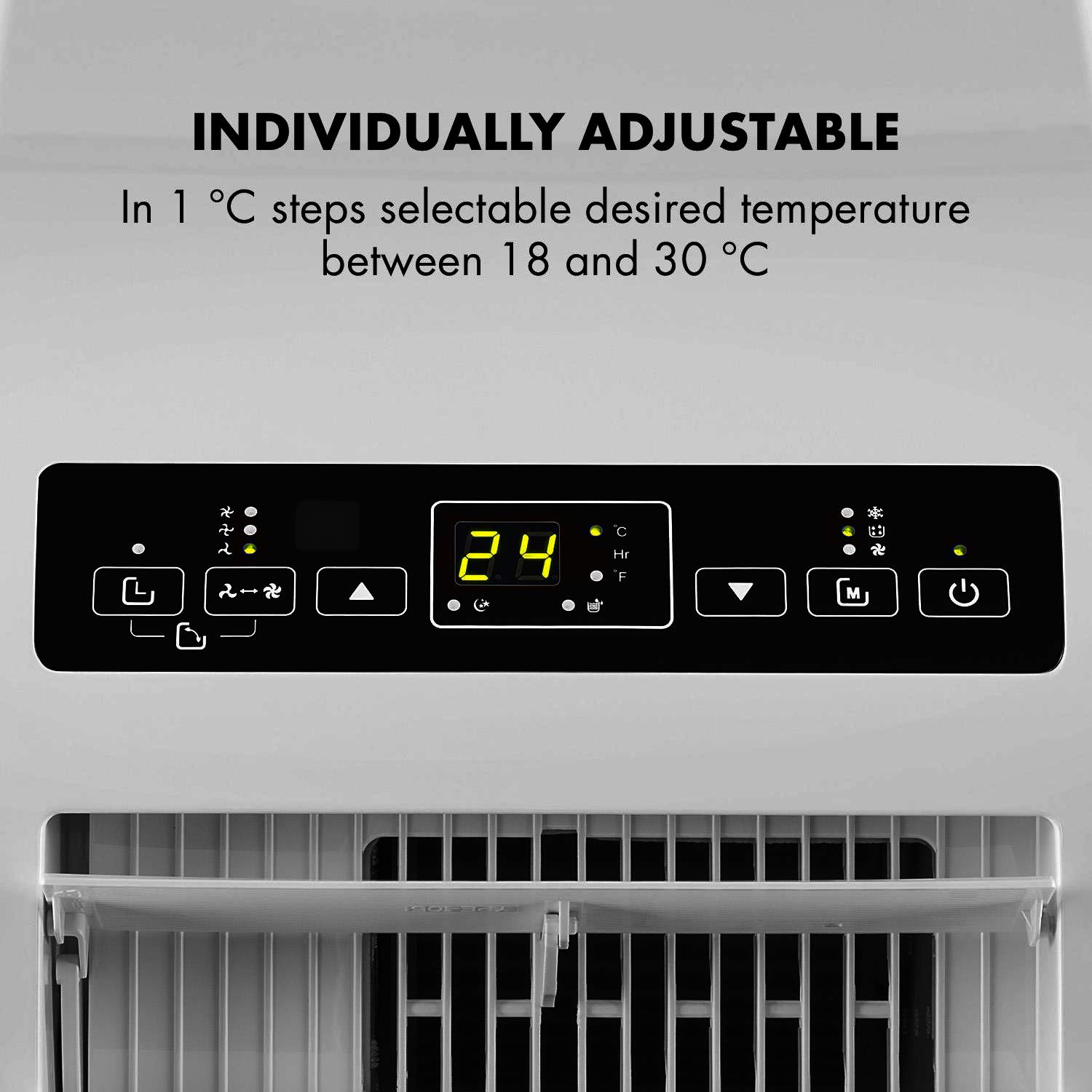 Klarstein Metrobreeze Rom mobilny klimatyzator - osuszacz, 10.000 BTU, 3 tryby, timer, pilot, biały