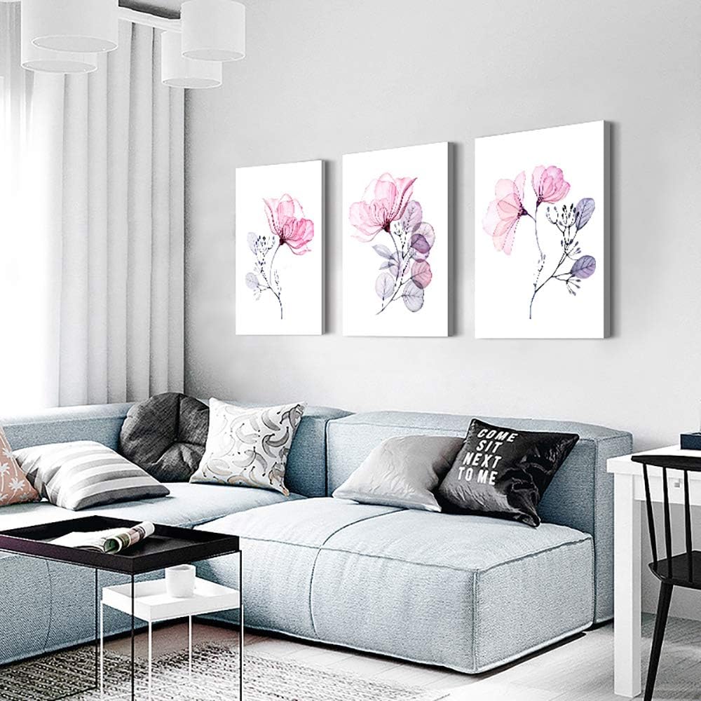 Suреr Dеаl Prоduсt Modern pink flowers Canvas Wall Art for bedroom Living Room,Bathroom Wall Decor,3 Panels Wall Painting Home Decoration kitchen Canvas Print Abstract watercolor flowers and leaves artwork wall mural Bеѕt Prоmо Modern pink flowers Canvas Wall Art for bedroom Living Room,Bathroom Wall Decor,3 Panels Wall Painting Home Decoration kitchen Canvas Print Abstract watercolor flowers and leaves artwork wall mural