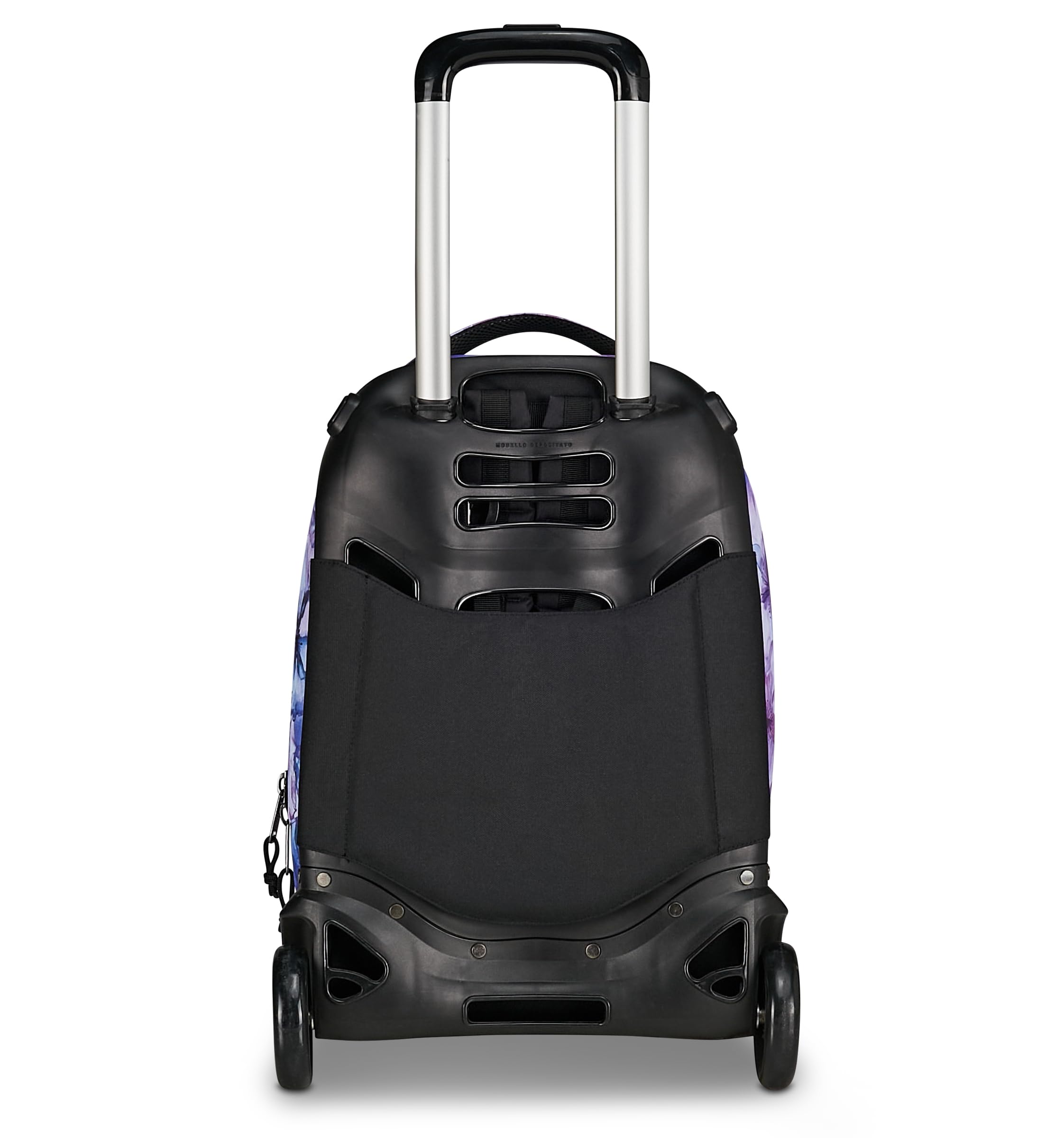 Invicta Trolley Scuola Plug Fantasy, Viola, 34 L, Doppio Scomparto, Cross-over System, Tasca attrezzata, Scomparto porta pc, Tasca portaborraccia, Scuola media e superiore, Ragazza