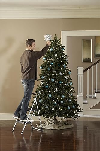 Miniatura 2 de Cosco 11308PBL1E Taburete plegable de 2 escalones, 200 libras, 22 pulgadas de extensión, negro/gris