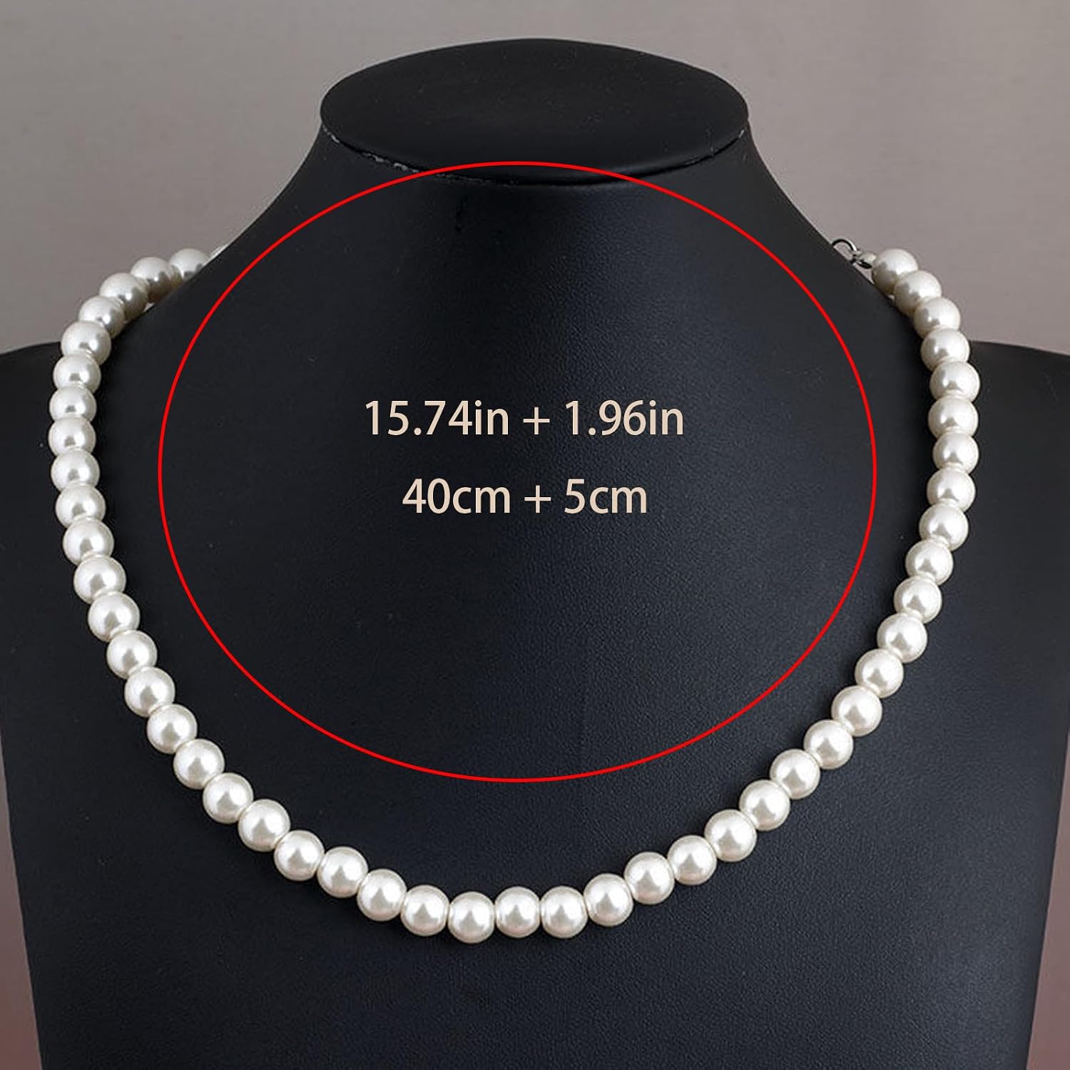 Classic Pearl Necklace for Women - White Pearl Necklace, Elegant Jewelry - Pearl Strands, Pearl Jewelry for Women