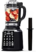 【2026 アップグレード】ミキサー 加熱式 ブレンダー 1.75L 大容量 温冷両用 豆乳メーカー 1台14役 1200W ハイパワー 氷も砕ける 豆乳/スムージー/スープ/離乳食 濾過不要 野菜 果物 ジューサー 攪拌棒付き 掃除簡単 日本PSE認証済