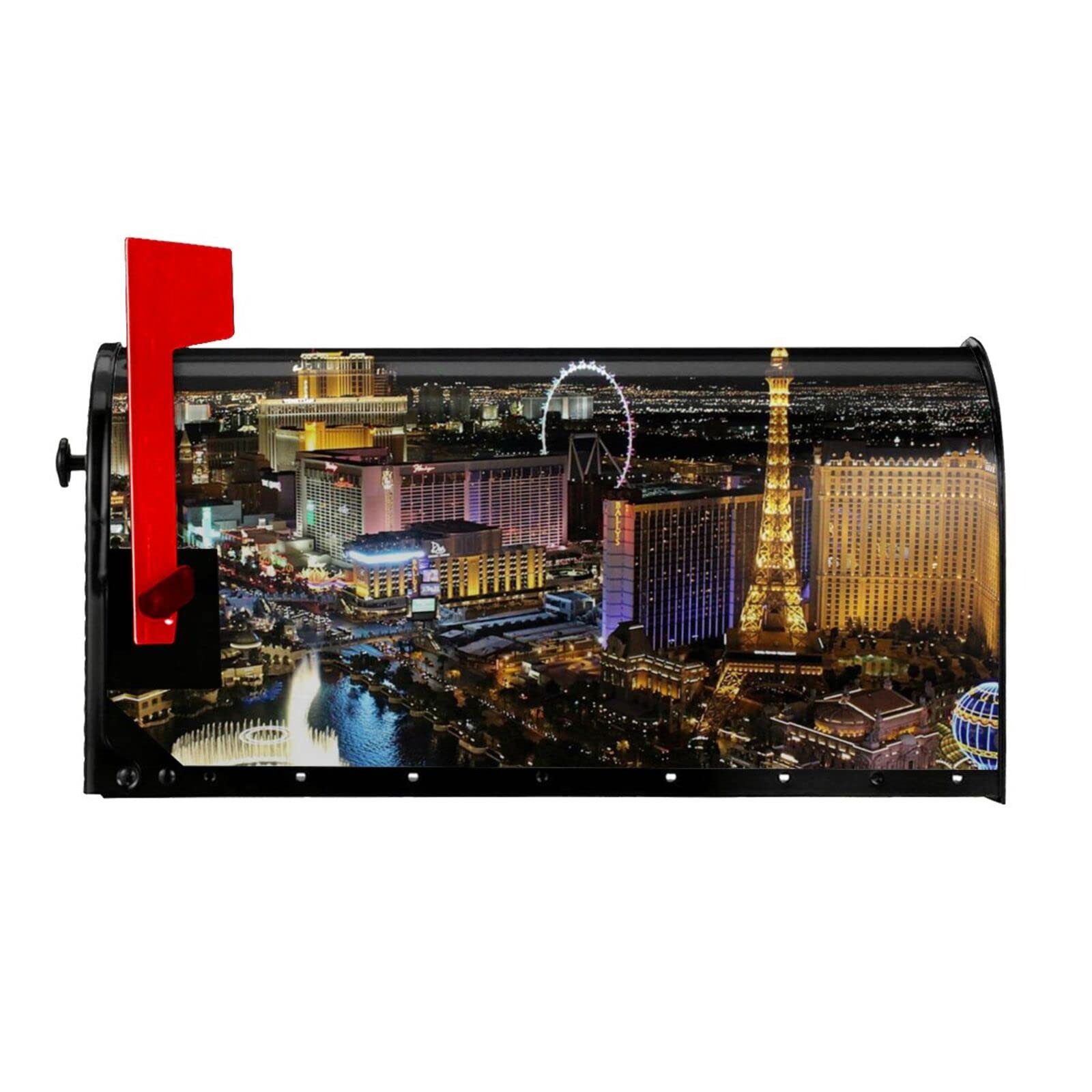 Couverture magnétique boîte aux lettres Las Vegas 45x53 cm décor américain