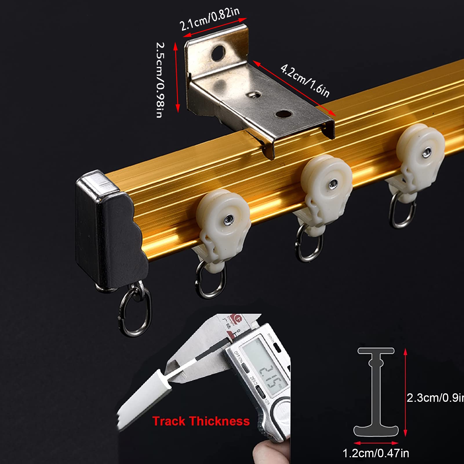 Elastyczna Zginana Kurtyna Sufitowa, Wspornik Karnisza Sufitowego, Karnisz Do Wykuszu Na Ścianie, Parawany Do Pokoju Karnisz/Wall Mount/9M/29.5Ft