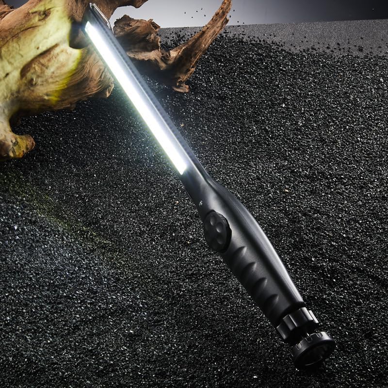 SteJar Led Work Light, Rechargeable Stepless Dimmable LED Inspection Light with 360°Rotate Magnetic Base and Hanging Hook, Mechanic Light for Car Engines Repair, Emergency