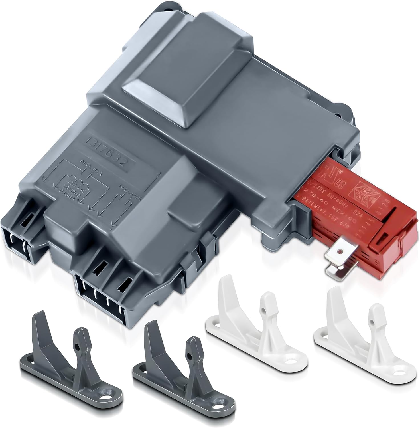 AZ4U Upgraded 131763256 1317632 131763202 GLTF2940FS1 FAFW4011LW0 FAFW3511KW0 for Electrolux, Frigidaire, Kenmore, Crosley, GE Front Load Washer Door Latch Lock Replace 131763255 131269400 131763200