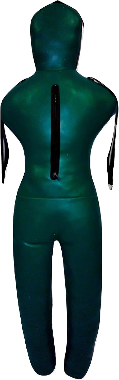 Bestzo MMA Jiu Jitsu Judo Punching Bag Grappling Dummy Green/Black Hands on Front-Unfilled