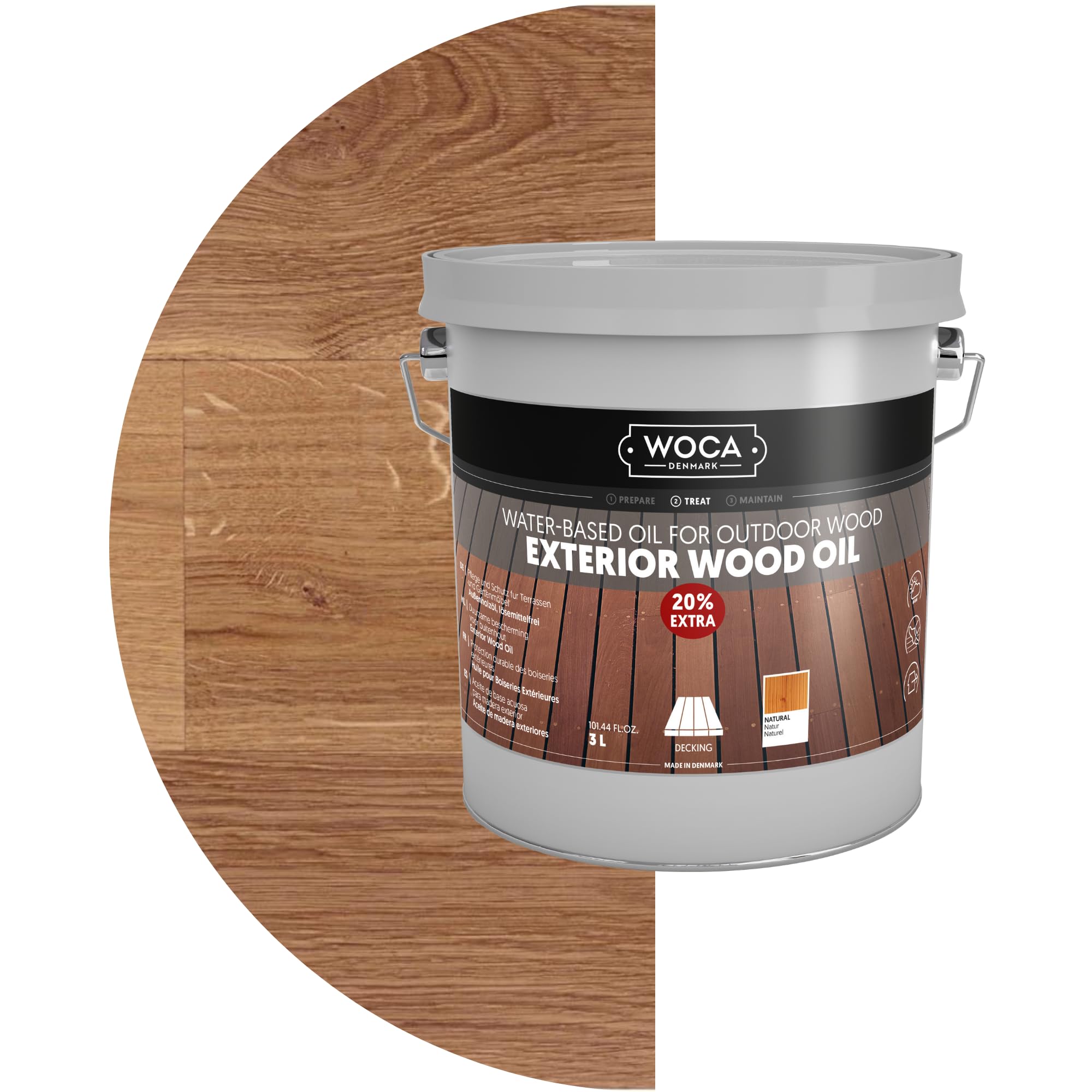 Woca esterno 617981 a olio, naturale, 3 litro