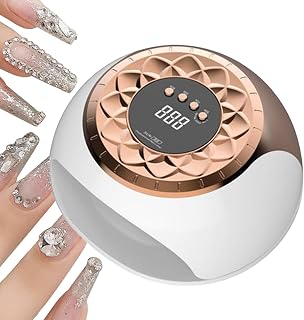 UV Nail Lamp - UV LED Nail Dryer | Professional Quick Curing Gel Nail Lamps | Gel Curing with LCD Touch Screen and Timer Settings for Hand & Foot Care Use | Snabbhärdande UV LED-lampa För Hand- Och Fotnaglar Hembruk